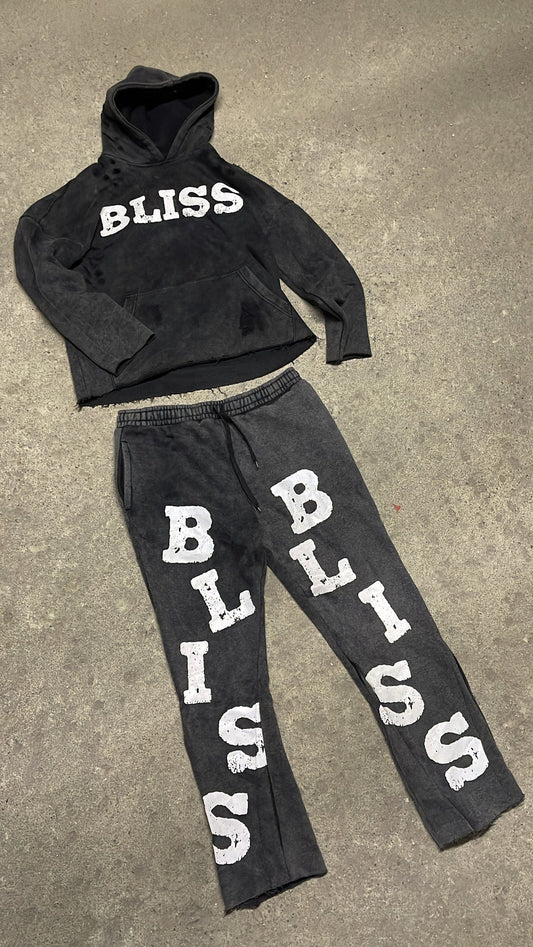Black Sweatsuit Full Set - 'Dystopian Luxe'